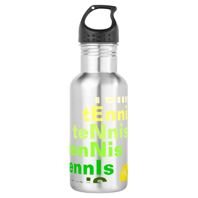 Tennis Stainless Steel Water Bottle (Front)