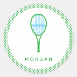 Tennis Star Classic Round Sticker
