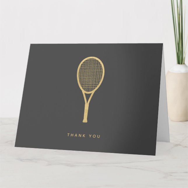 Tennis Star Folded Thank You (Front)