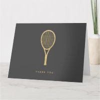 Tennis Star Folded Thank You