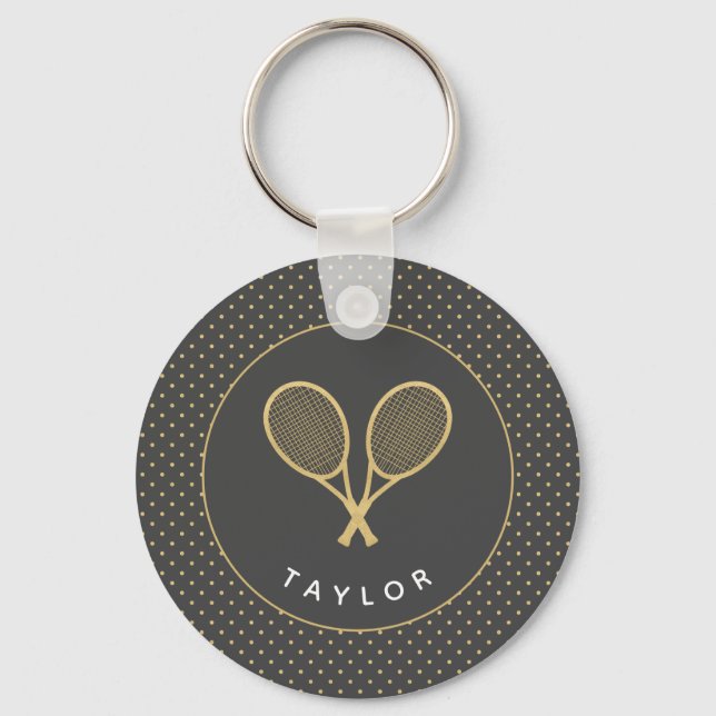 Tennis Star Keychain (Front)