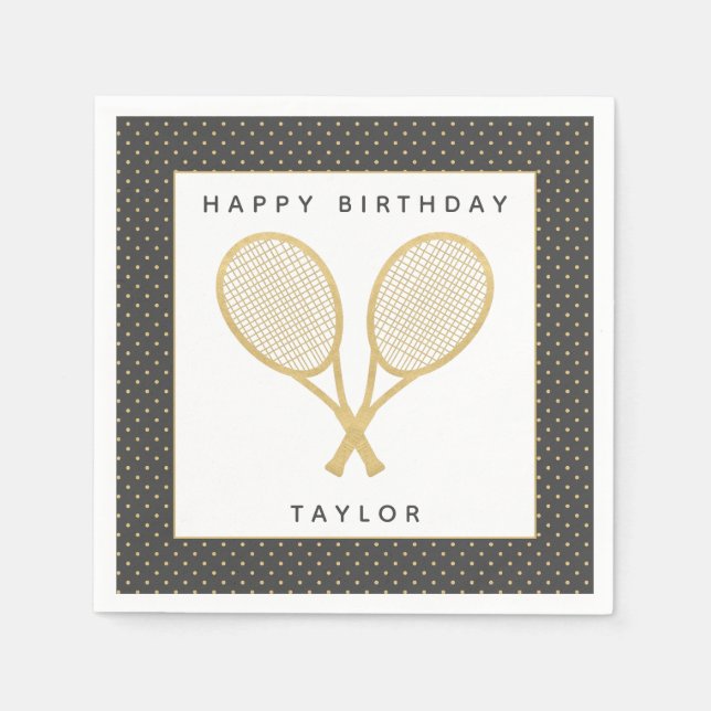 Tennis Star Napkins (Front)