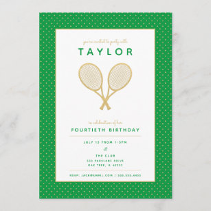 Tennis Invitations Zazzle