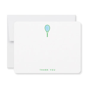 Tennis Star Thank You Card