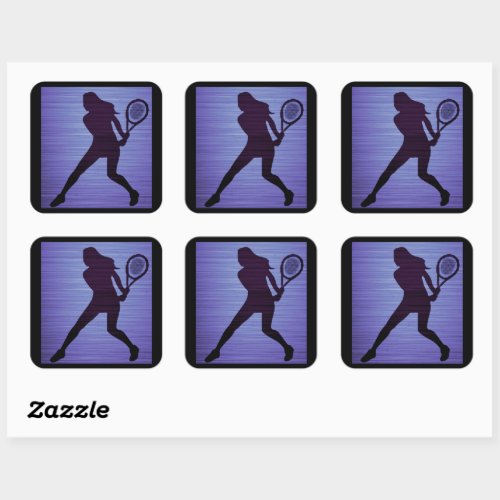 Tennis Stickers in Purple