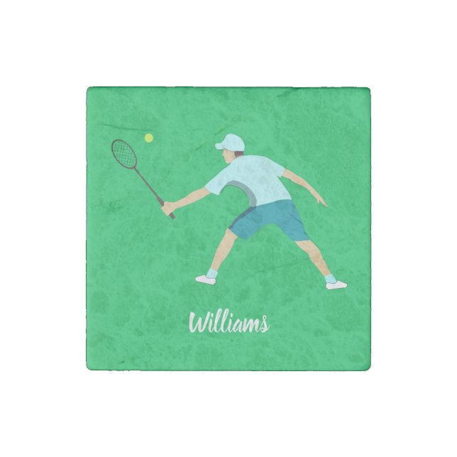 Tennis Stone Magnet (Front)