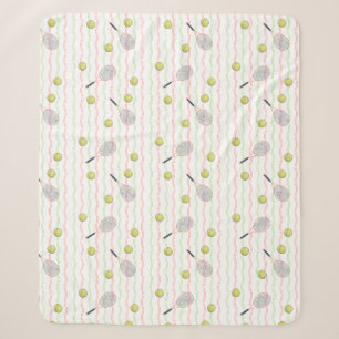 Tennis Stripes Sherpa Blanket