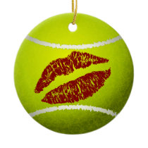 tennis sweetheart multiple messages ornament