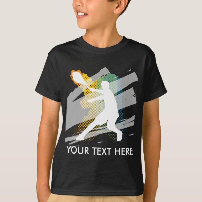 Tennis T shirt Gift for boy tennis player (Front)