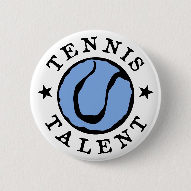 Tennis Talent Blues Button (Front)