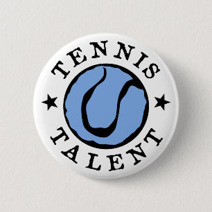 Tennis Talent Blues Button