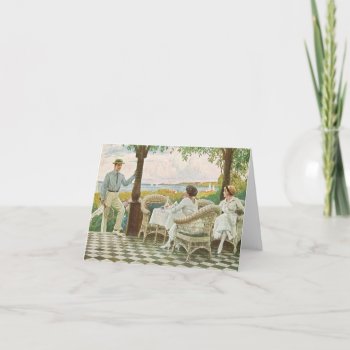 Tennis & Tea Notecard by GoodThingsByGorge at Zazzle