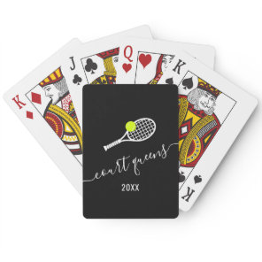 Tennis Team Club Name Personalized Poker Cards