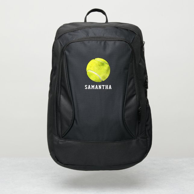 Tennis Team | Player Name Monogram Port Authority® Backpack (Front)