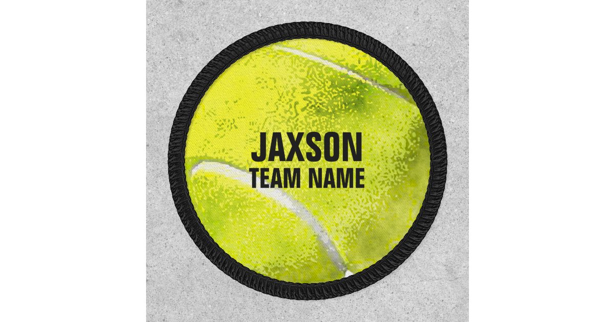 Tennis Team Player Name Patch Zazzle
