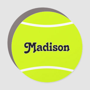 Tennis Team, Player or Coach Custom Text Car Magnet