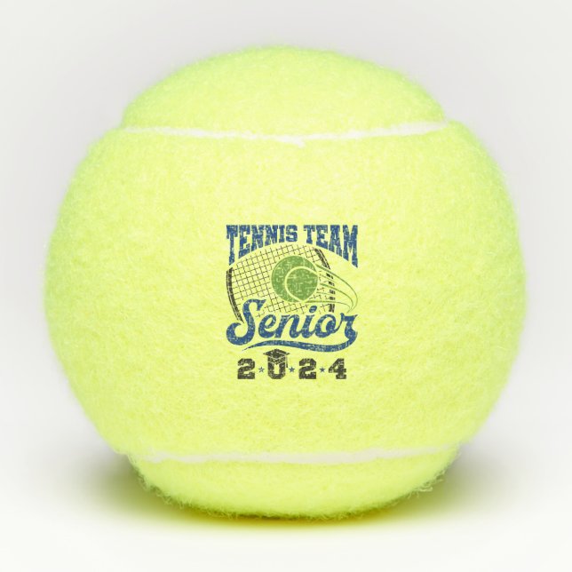 Tennis Team Senior Class of 2024 Tennis Balls (Front)