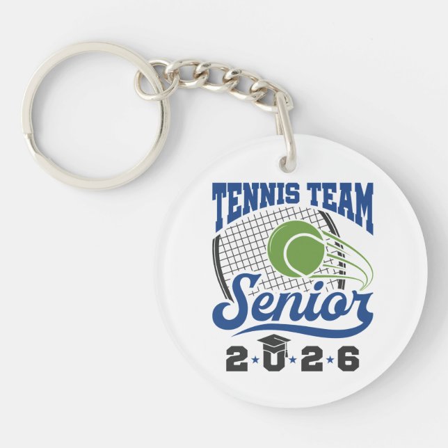 Tennis Team Senior Class of 2026 Keychain (Front)