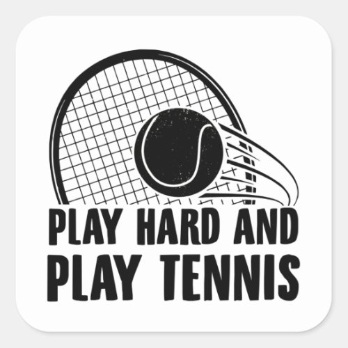 Tennis  Tennis Club Sport Coach Gift Square Sticker