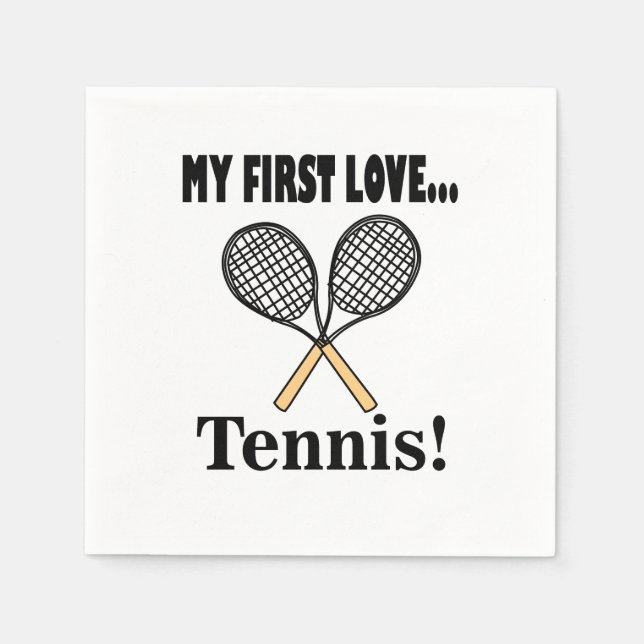 Tennis Tennis Player Birthday Party Napkins (Front)