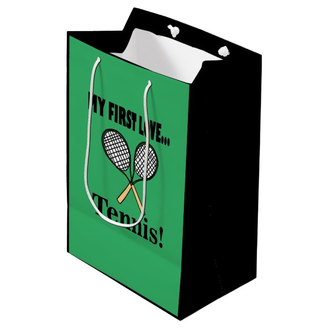 Tennis Tennis Player Medium Gift Bag (Front Angled)