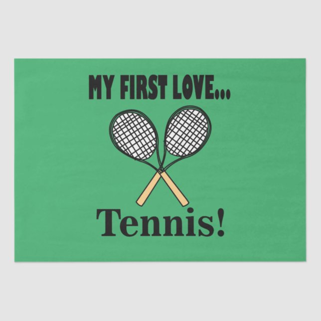 Tennis Tennis Player Tissue Paper (Front)