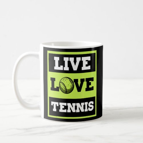 Tennis Tennis Racket Tennis Ball Tennis Court Tenn Coffee Mug