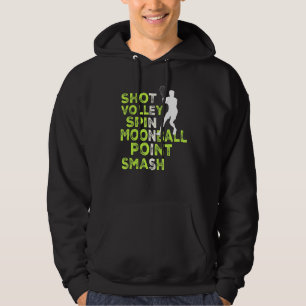 Tennis Tennis Terms For Tennis Champions Hoodie