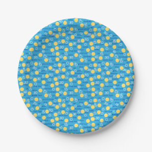 Tennis Terms Paper Plates
