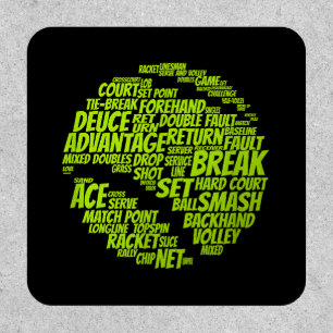 Tennis Terms Tennis Player Playing Tennis Ball Patch