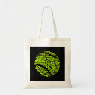 Tennis Terms Tennis Player Playing Tennis Ball Tote Bag