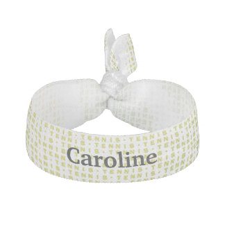 Tennis Text Ball Pattern Elastic Hair Tie
