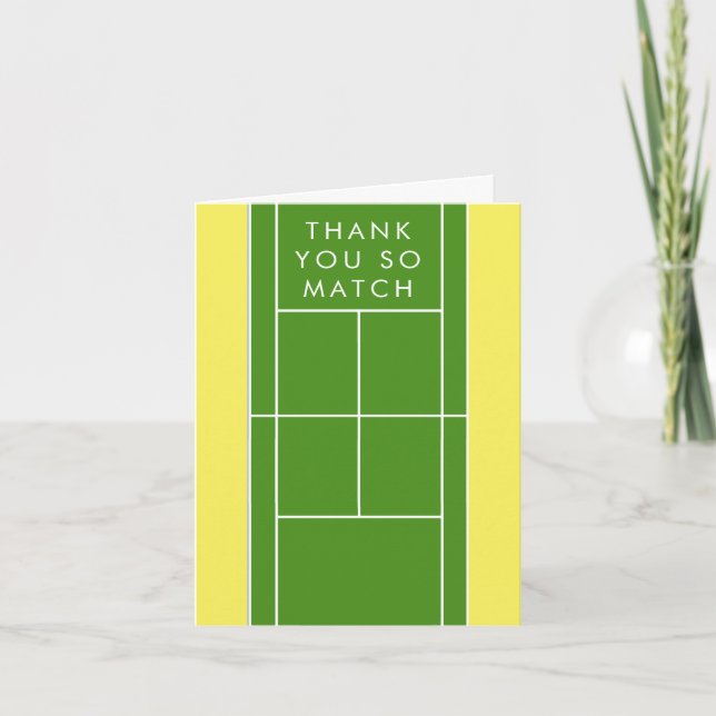 Tennis Thank You Card (Front)