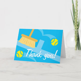 Tennis thank you card