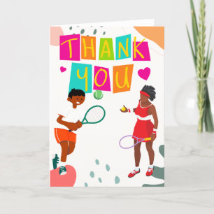 Tennis Thank you card for coach