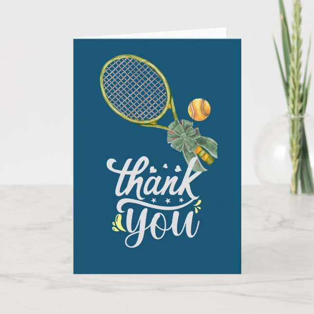 Tennis Thank you for tennis player on blue player (Front)