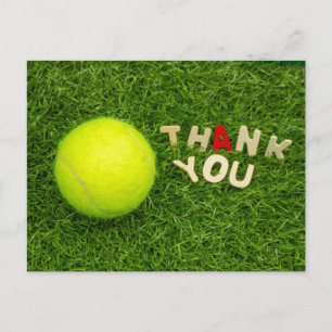 Tennis Thank you Postcard