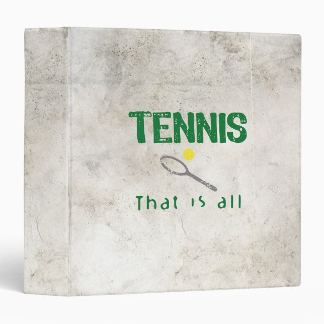 Tennis That Is All Binder (Front/Spine)