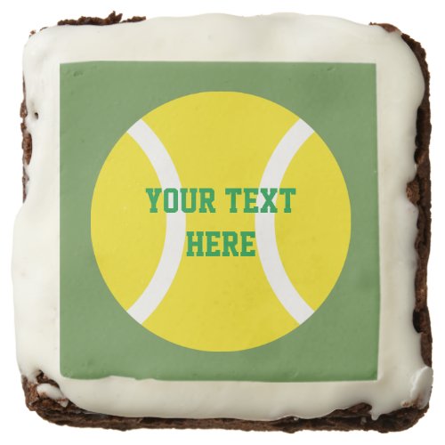 Tennis theme Birthday party celebration custom Brownie