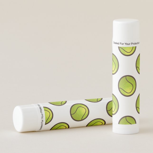 Tennis Theme Birthday Party Favor  Lip Balm (Front)