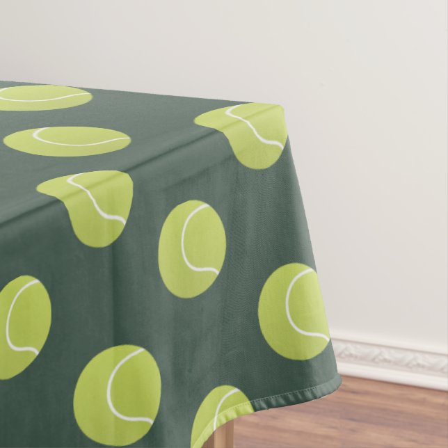 Tennis Theme Birthday Party Tablecloth Decoration (In Situ)