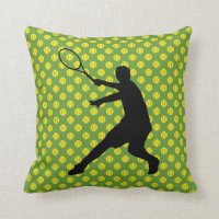Tennis theme decoration throw pillow cushion print
