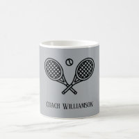 Tennis Theme Monogrammed Name Coach