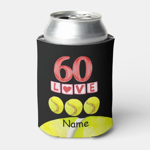 Tennis_themed  60th Birthday for Player Can Cooler