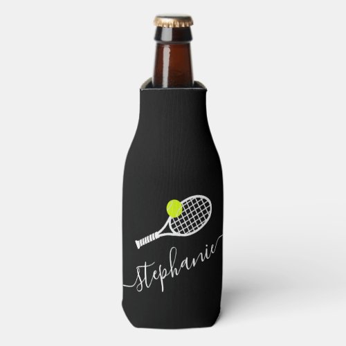 Tennis Themed Custom Name Personalized Can Cooler