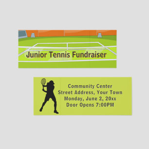 Tennis Themed Event Ticket