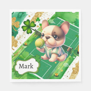 Tennis themed for St. Patrick's Day Napkins