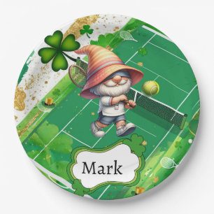 Tennis themed for St. Patrick's Day  Paper Plates