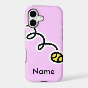 Tennis themed iphone case with your name