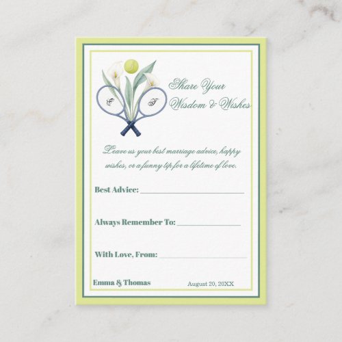 Tennis Themed Tenniscore Wedding Green Lime Color 